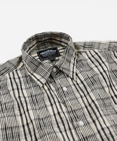 FRIZMWORKS(フリズムワークス)の「GATHERED CHECK SHIRT _ BLACK(シャツ/ブラウス・メンズ・その他・SMALL/MEDIUM/LARGE/X-LARGE)」の3枚目の写真
