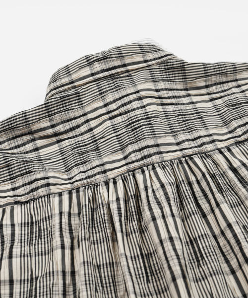 FRIZMWORKS(フリズムワークス)の「GATHERED CHECK SHIRT _ BLACK(シャツ/ブラウス・メンズ・その他・SMALL/MEDIUM/LARGE/X-LARGE)」の8枚目の写真