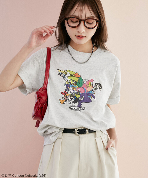 PUBLUX(パブリュクス)の「PUBLUX/パブリュクス 【THE POWERPUFF GIRLS】パワーパフ ガールズ フロントアート Tシャツ 限定展開(Tシャツ/カットソー・レディース・ライトグレー/チャコールグレー/オフホワイト・フリ-)」の21枚目の写真