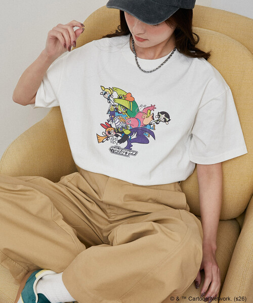 PUBLUX(パブリュクス)の「PUBLUX/パブリュクス 【THE POWERPUFF GIRLS】パワーパフ ガールズ フロントアート Tシャツ 限定展開(Tシャツ/カットソー・レディース・ライトグレー/チャコールグレー/オフホワイト・フリ-)」の15枚目の写真