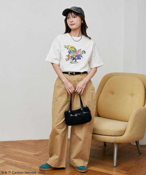 PUBLUX(パブリュクス)の「PUBLUX/パブリュクス 【THE POWERPUFF GIRLS】パワーパフ ガールズ フロントアート Tシャツ 限定展開(Tシャツ/カットソー・レディース・ライトグレー/チャコールグレー/オフホワイト・フリ-)」の18枚目の写真