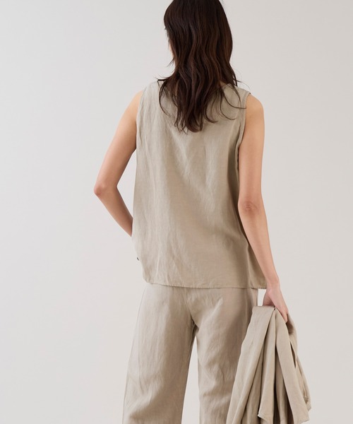 marmors（マルモア）の「【marmors】ワイヤーシャツ+タンクトップ〈セットアップ対応〉（シャツ/ブラウス・レディース・ブラウン/カーキ/ベージュ・36）」の18枚目の写真