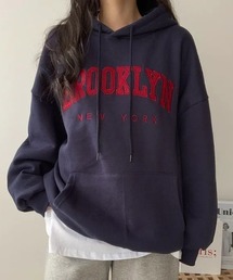 BROOKLYNロゴパーカー/薄地