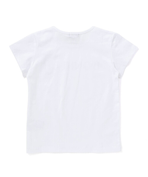 BeBe(ベベ)の「シアーチェックオーバーシャツ+ロゴ半袖Tシャツセット(100~160cm)(シャツ/ブラウス・キッズ・ブルー/ホワイト・130cm/150cm/140cm)」の16枚目の写真