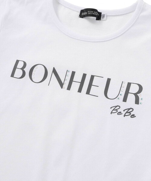 BeBe(ベベ)の「シアーチェックオーバーシャツ+ロゴ半袖Tシャツセット(100~160cm)(シャツ/ブラウス・キッズ・ブルー/ホワイト・130cm/150cm/140cm)」の17枚目の写真