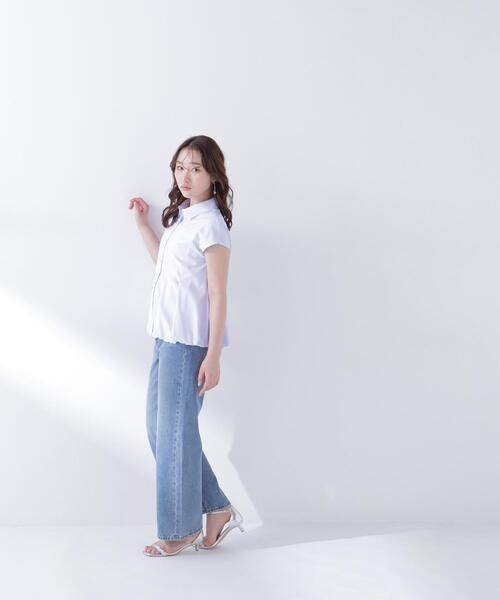 NATURAL BEAUTY BASIC(ナチュラルビューティーベーシック)の「バルーンヘムシャツ(シャツ/ブラウス・レディース・ブルー/オフホワイト/ネイビー/ピンク・FREE)」の16枚目の写真