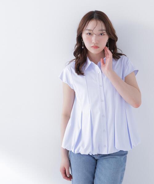 NATURAL BEAUTY BASIC(ナチュラルビューティーベーシック)の「バルーンヘムシャツ(シャツ/ブラウス・レディース・ブルー/オフホワイト/ネイビー/ピンク・FREE)」の17枚目の写真