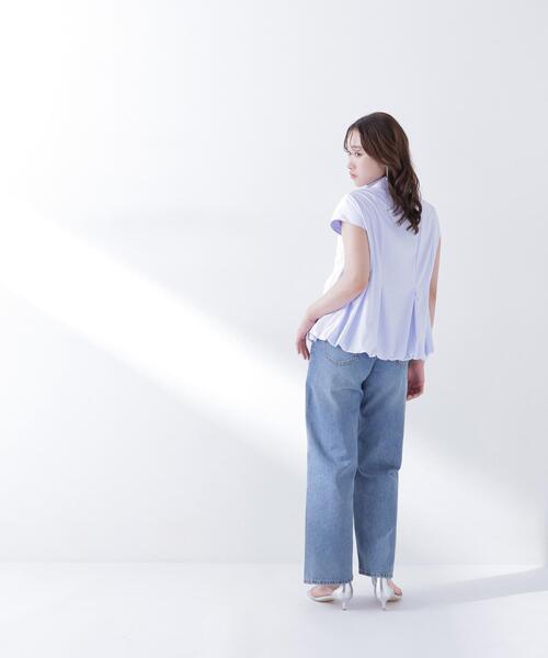 NATURAL BEAUTY BASIC(ナチュラルビューティーベーシック)の「バルーンヘムシャツ(シャツ/ブラウス・レディース・ブルー/オフホワイト/ネイビー/ピンク・FREE)」の18枚目の写真