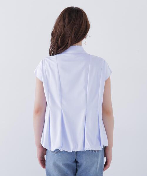 NATURAL BEAUTY BASIC(ナチュラルビューティーベーシック)の「バルーンヘムシャツ(シャツ/ブラウス・レディース・ブルー/オフホワイト/ネイビー/ピンク・FREE)」の21枚目の写真
