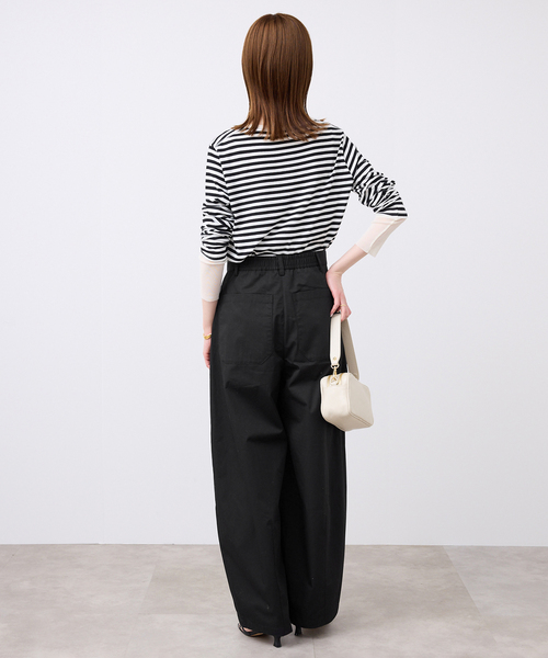 SLOBE IENA（スローブイエナ）の「《接触冷感/追加3》ライトチノタックカーブトラウザー（チノパンツ・レディース・ベージュ・38/36）」の7枚目の写真