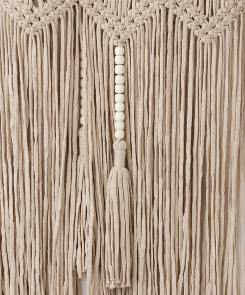 SALON adam et rope'（サロン アダム エ ロペ）の「マクラメマルチWAYラップスカート（スカート・レディース・ブラック/ベージュ・FREE）」の7枚目の写真