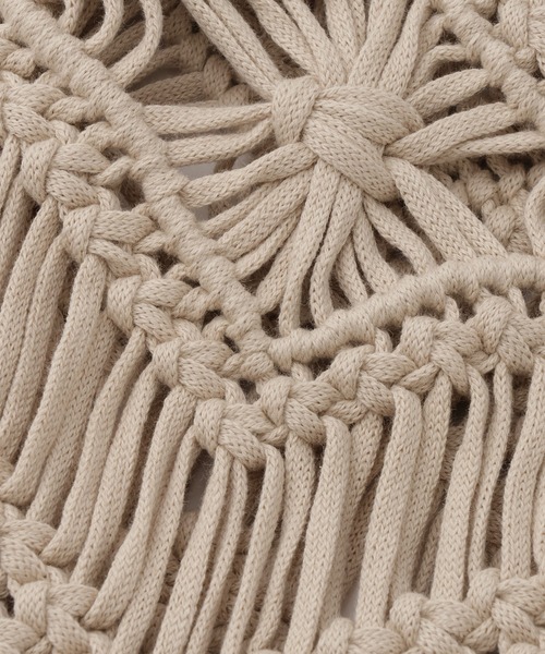 SALON adam et rope'（サロン アダム エ ロペ）の「マクラメマルチWAYラップスカート（スカート・レディース・ブラック/ベージュ・FREE）」の10枚目の写真