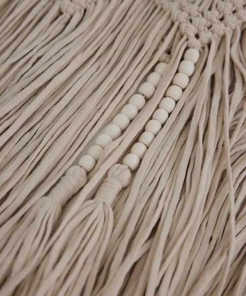 SALON adam et rope'（サロン アダム エ ロペ）の「マクラメマルチWAYラップスカート（スカート・レディース・ブラック/ベージュ・FREE）」の11枚目の写真