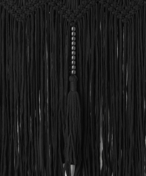 SALON adam et rope'（サロン アダム エ ロペ）の「マクラメマルチWAYラップスカート（スカート・レディース・ブラック/ベージュ・FREE）」の13枚目の写真