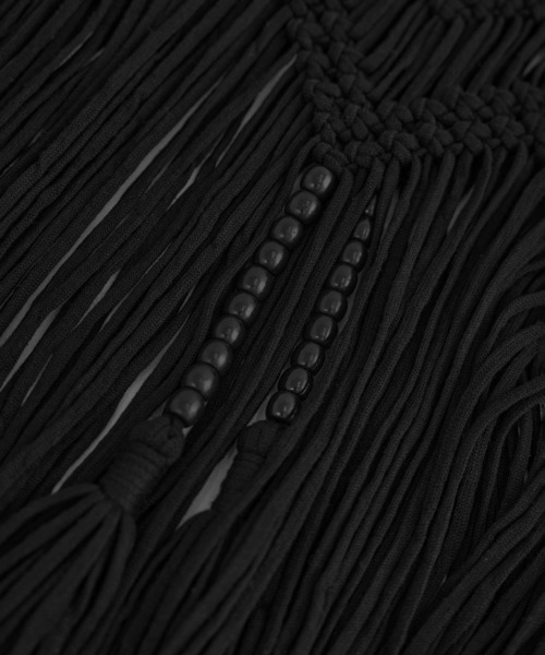 SALON adam et rope'（サロン アダム エ ロペ）の「マクラメマルチWAYラップスカート（スカート・レディース・ブラック/ベージュ・FREE）」の15枚目の写真