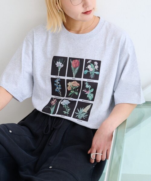 CIAOPANIC TYPY(チャオパニックティピー)の「【UNISEX】【プラスサイズあり】フラワーコレクションTEE(Tシャツ/カットソー・レディース・グレー/チャコールグレー/ホワイト・MEDIUM/XX-LARGE/LARGE)」の19枚目の写真