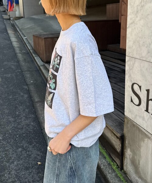 CIAOPANIC TYPY(チャオパニックティピー)の「【UNISEX】【プラスサイズあり】フラワーコレクションTEE(Tシャツ/カットソー・レディース・グレー/チャコールグレー/ホワイト・MEDIUM/XX-LARGE/LARGE)」の22枚目の写真