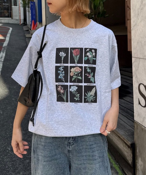 CIAOPANIC TYPY（チャオパニックティピー）の「【UNISEX】フラワーコレクションTEE（Tシャツ/カットソー・レディース・グレー/チャコールグレー/ホワイト・MEDIUM/XX-LARGE/LARGE）」の19枚目の写真