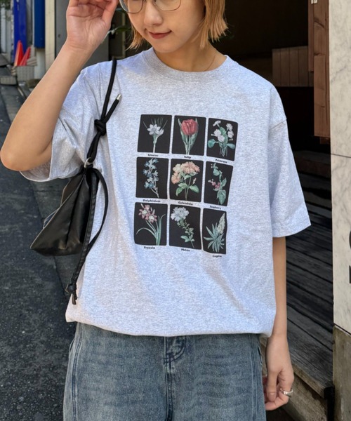 CIAOPANIC TYPY（チャオパニックティピー）の「【UNISEX】フラワーコレクションTEE（Tシャツ/カットソー・レディース・グレー/チャコールグレー/ホワイト・MEDIUM/XX-LARGE/LARGE）」の20枚目の写真