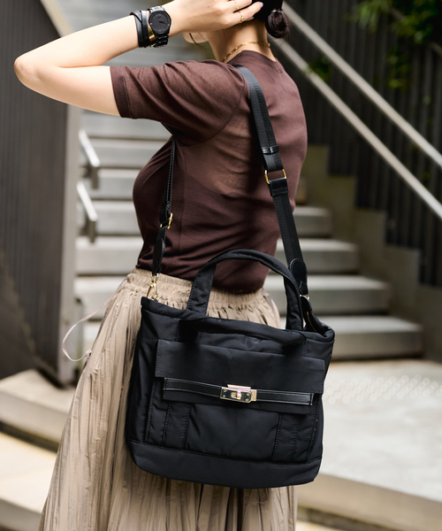 story.(ストーリー)の「Story./ストーリー FLAP P TOTE M(トートバッグ・レディース・ブラック/ブラウン・FREE)」の3枚目の写真
