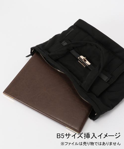 story.(ストーリー)の「Story./ストーリー FLAP P TOTE M(トートバッグ・レディース・ブラック/ブラウン・FREE)」の12枚目の写真