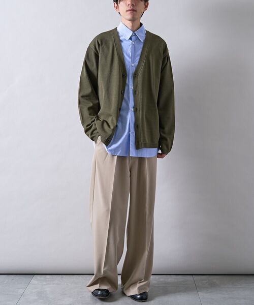CRAFT STANDARD BOUTIQUE(クラフトスタンダードブティック)の「ドライニットカーディガン(カーディガン/ボレロ・メンズ・ブルー系その他7/ブラック/カーキ・L/M)」の13枚目の写真