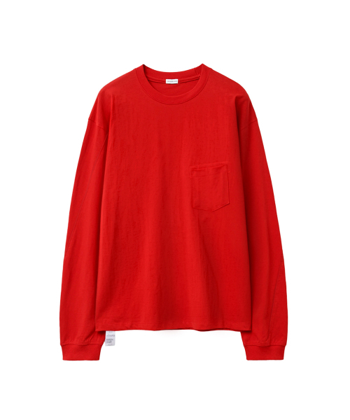 YOUCHE PRET A PORTER(ユッシュプレタポルテ)の「SQ SLANT LONG SLEEVE TEE Scarlet Red(Tシャツ/カットソー・メンズ・その他・MEDIUM/LARGE)」の1枚目の写真