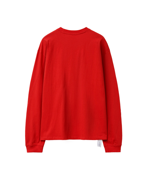 YOUCHE PRET A PORTER(ユッシュプレタポルテ)の「SQ SLANT LONG SLEEVE TEE Scarlet Red(Tシャツ/カットソー・メンズ・その他・MEDIUM/LARGE)」の2枚目の写真