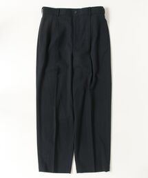 ATON（エイトン）の「【ATON】 TWIST WOOL GAUZE TWO TUCKED EASY PANTS（スラックス）」