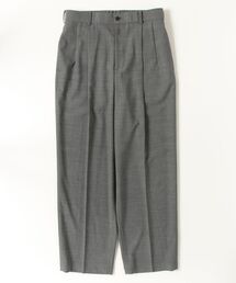 ATON（エイトン）の「【ATON】 TWIST WOOL GAUZE TWO TUCKED EASY PANTS（スラックス）」