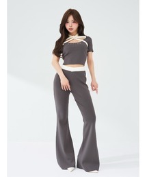 Darich（ダーリッチ）の「ホルターリボンロゴニットセットアップ