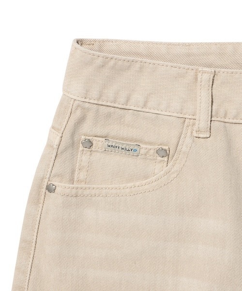 Wacky WiLLy（ワッキーウィリー）の「[26SS] WOMEN'S SEMI-WIDE DENIM PANTS（デニムパンツ・レディース・ライトブルー/ブルー/ベージュ・SMALL/MEDIUM/LARGE）」の16枚目の写真