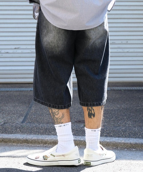 Subciety(サブサエティ)の「Embroidery baggy shorts(その他パンツ・メンズ・カモフラージュ/ブラック/グレー/ブラック系その他・X-LARGE/LARGE/MEDIUM/SMALL)」の12枚目の写真