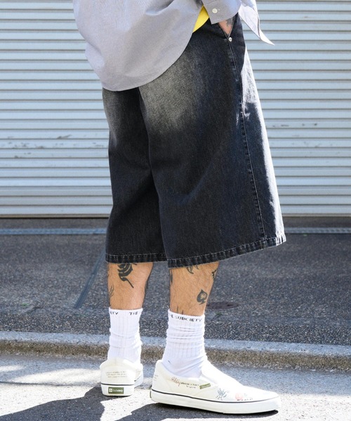Subciety(サブサエティ)の「Embroidery baggy shorts(その他パンツ・メンズ・カモフラージュ/ブラック/グレー/ブラック系その他・X-LARGE/LARGE/MEDIUM/SMALL)」の13枚目の写真