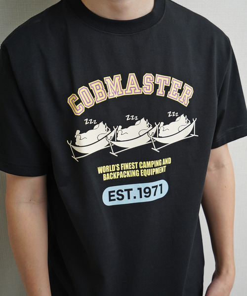 ZIP FIVE(ジップファイブ)の「COBMASTER TC度詰め天竺 ハンモックベアー ベーシック プリント半袖Tシャツ(Tシャツ/カットソー・メンズ・ホワイト/ダークグリーン/ブルー/ブラック・MEDIUM/LARGE/X-LARGE)」の10枚目の写真