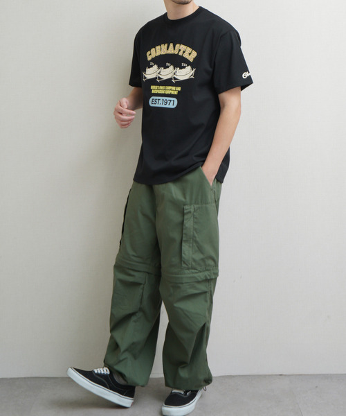 ZIP FIVE(ジップファイブ)の「COBMASTER TC度詰め天竺 ハンモックベアー ベーシック プリント半袖Tシャツ(Tシャツ/カットソー・メンズ・ホワイト/ダークグリーン/ブルー/ブラック・MEDIUM/LARGE/X-LARGE)」の7枚目の写真