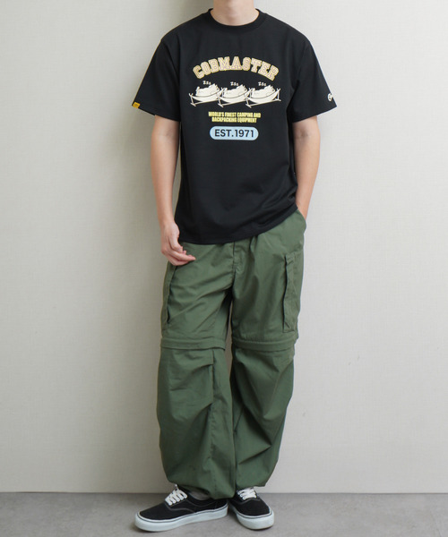 ZIP FIVE(ジップファイブ)の「COBMASTER TC度詰め天竺 ハンモックベアー ベーシック プリント半袖Tシャツ(Tシャツ/カットソー・メンズ・ホワイト/ダークグリーン/ブルー/ブラック・MEDIUM/LARGE/X-LARGE)」の6枚目の写真