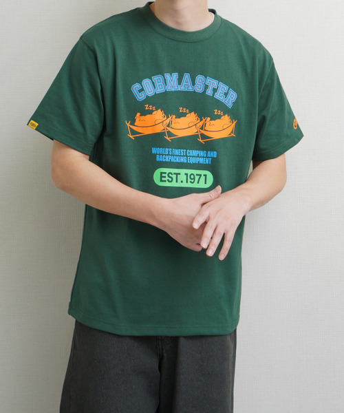 ZIP FIVE(ジップファイブ)の「COBMASTER TC度詰め天竺 ハンモックベアー ベーシック プリント半袖Tシャツ(Tシャツ/カットソー・メンズ・ホワイト/ダークグリーン/ブルー/ブラック・MEDIUM/LARGE/X-LARGE)」の22枚目の写真