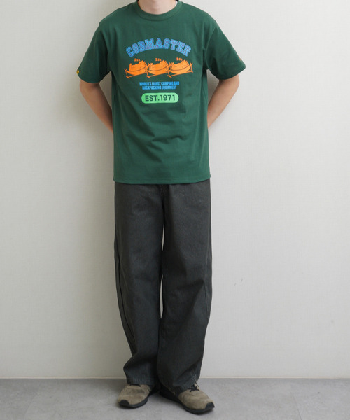 ZIP FIVE(ジップファイブ)の「COBMASTER TC度詰め天竺 ハンモックベアー ベーシック プリント半袖Tシャツ(Tシャツ/カットソー・メンズ・ホワイト/ダークグリーン/ブルー/ブラック・MEDIUM/LARGE/X-LARGE)」の17枚目の写真
