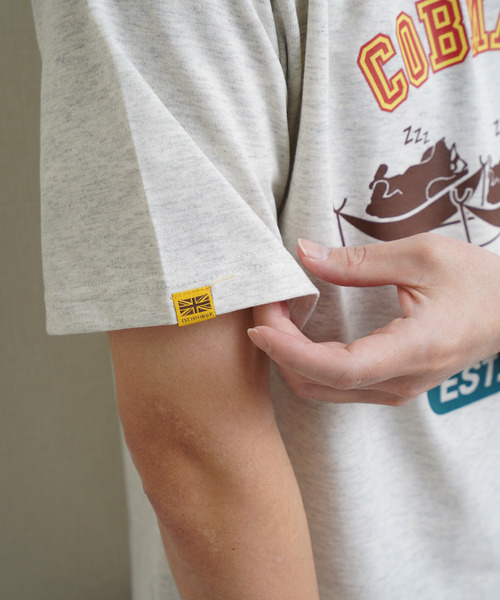 ZIP FIVE(ジップファイブ)の「COBMASTER TC度詰め天竺 ハンモックベアー ベーシック プリント半袖Tシャツ(Tシャツ/カットソー・メンズ・ホワイト/ダークグリーン/ブルー/ブラック・MEDIUM/LARGE/X-LARGE)」の16枚目の写真