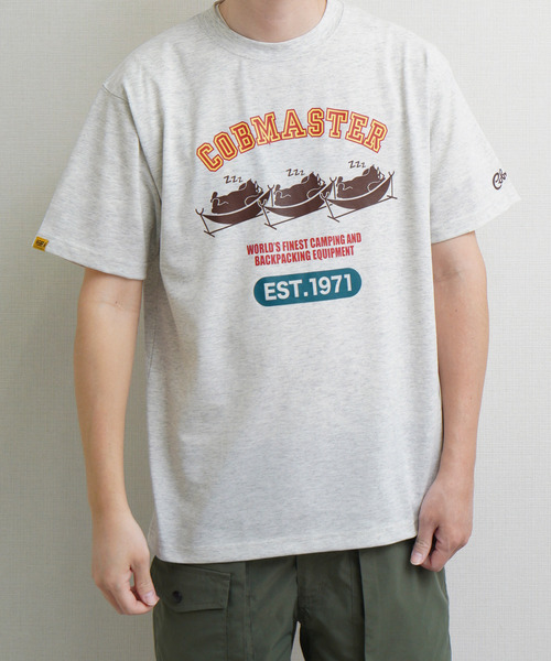 ZIP FIVE(ジップファイブ)の「COBMASTER TC度詰め天竺 ハンモックベアー ベーシック プリント半袖Tシャツ(Tシャツ/カットソー・メンズ・ホワイト/ダークグリーン/ブルー/ブラック・MEDIUM/LARGE/X-LARGE)」の15枚目の写真