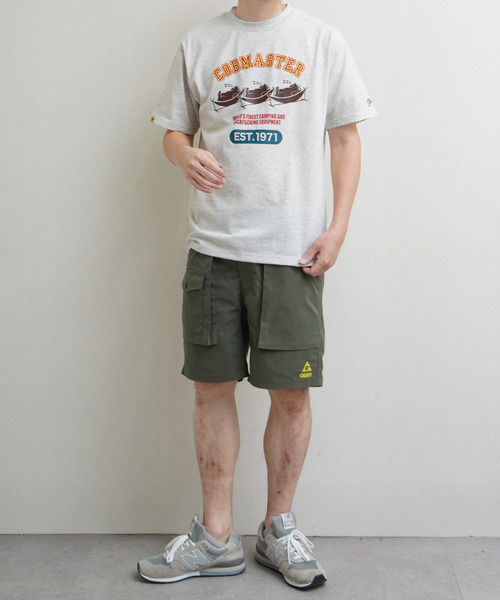 ZIP FIVE(ジップファイブ)の「COBMASTER TC度詰め天竺 ハンモックベアー ベーシック プリント半袖Tシャツ(Tシャツ/カットソー・メンズ・ホワイト/ダークグリーン/ブルー/ブラック・MEDIUM/LARGE/X-LARGE)」の13枚目の写真