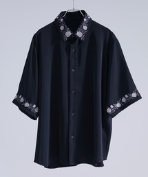 Ellno Loset（エルノロゼット）の「【機能性付き】ローズ刺繍トロミSSシャツ（シャツ/ブラウス）」