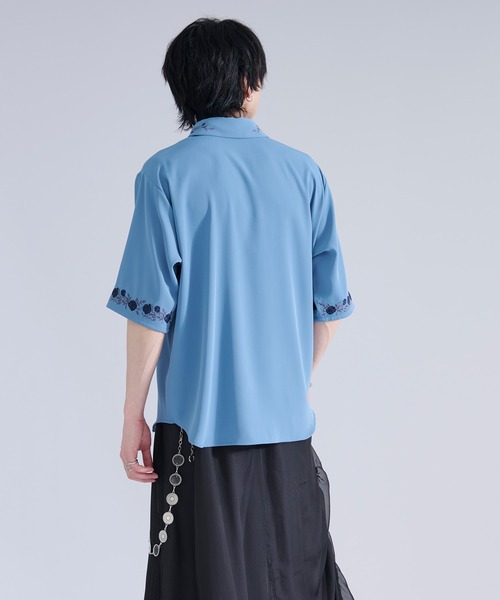 Ellno Loset（エルノロゼット）の「【新色追加】ローズ刺繍トロミSS