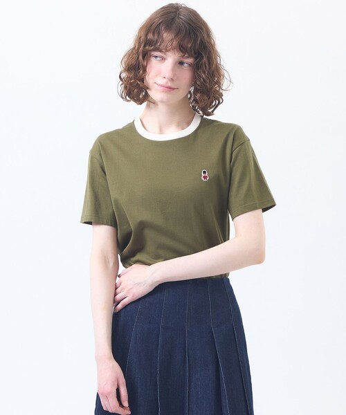 MACKINTOSH PHILOSOPHY(マッキントッシュ フィロソフィー)の「バッキンガムベア リンガーネックTシャツ(Tシャツ/カットソー・レディース・カーキ/ブラック/イエロー/グレー系その他2/オフホワイト・38)」の5枚目の写真