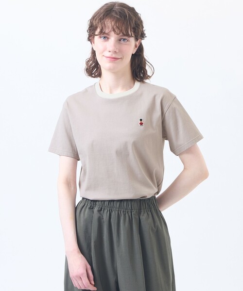 MACKINTOSH PHILOSOPHY(マッキントッシュ フィロソフィー)の「バッキンガムベア リンガーネックTシャツ(Tシャツ/カットソー・レディース・カーキ/ブラック/イエロー/グレー系その他2/オフホワイト・38)」の4枚目の写真
