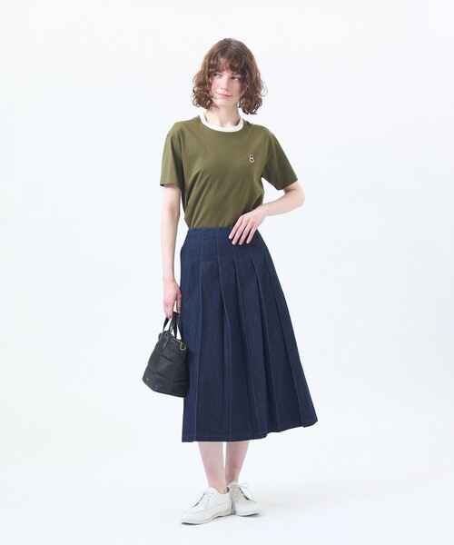 MACKINTOSH PHILOSOPHY(マッキントッシュ フィロソフィー)の「バッキンガムベア リンガーネックTシャツ(Tシャツ/カットソー・レディース・カーキ/ブラック/イエロー/グレー系その他2/オフホワイト・38)」の10枚目の写真