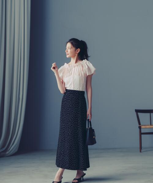 PROPORTION BODY DRESSING(プロポーションボディドレッシング)の「【青島心さん着用】ドット柄マーメイドスカート / 1216120500(スカート・レディース・オフホワイト/ブラック・MEDIUM/P/S/SMALL)」の21枚目の写真