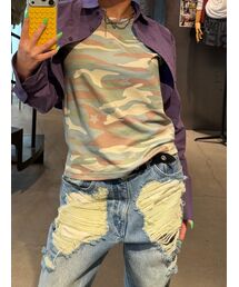 Oriens JOURNAL STANDARD（オリエンス ジャーナルスタンダード）の「《追加》カモフラージュ スターTシャツ（Tシャツ/カットソー）」