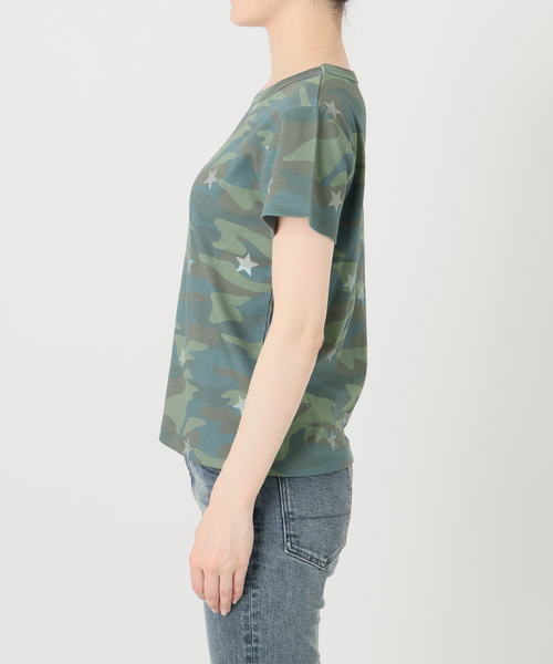 Oriens JOURNAL STANDARD（オリエンス ジャーナルスタンダード）の「《追加》カモフラージュ スターTシャツ（Tシャツ/カットソー・レディース・ネイビー/ピンク/グリーン/イエロー・FREE）」の13枚目の写真